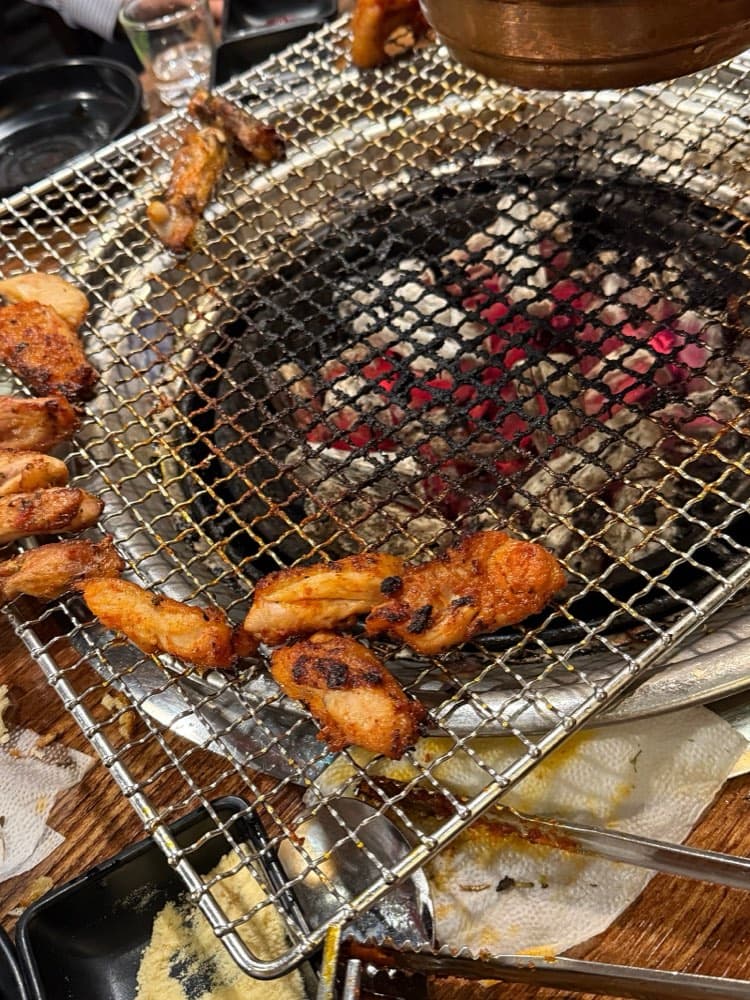 오프스터디 뒤풀이에서 구운 닭갈비